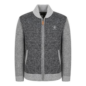 [비버리힐스폴로클럽]비버리힐스폴로클럽 남성 배색 니트집업_멜