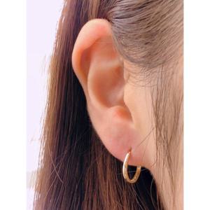 미니골드 14K 베이직 링귀걸이 14mm ECPM4020