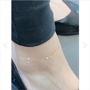 미니골드 14K 미씨로 발찌 FMSM4003