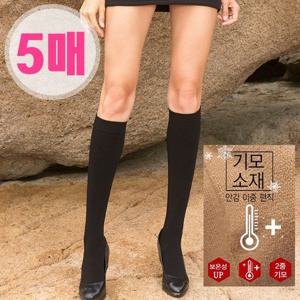[제이코튼]기모 판타롱 니삭스 양말 스타킹 5매 겨울스타킹