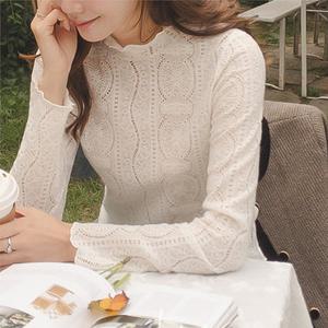 [리린][LABEL] 엘프 레이스 기모 반목폴라 티 [size F,1]