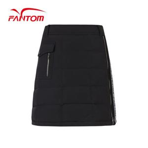 [팬텀] 여성 니트 패치 구스 다운 큐롯 스커트 221C4PC357_BK