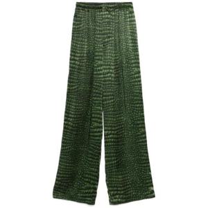 발렌시아가 크로커 프린팅 실크 파자마 팬츠 1928548