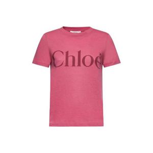 Chloe 로고 프린트 크루넥 티셔츠 CH25SJH08192 6N8 TP934969174