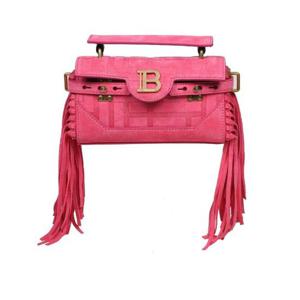 Balmain B Buzz 19 로고 플라크 프린지 크로스바디 백 XN1AE717LDCR 4AL TP940795544