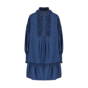 발렌티노 러플 롱슬리브 데님 드레스 6B3DA02S94B 558 TP934928754