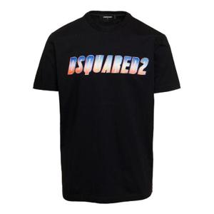 Dsquared2 로고 프린트 크루넥 티셔츠 S74GD1156S23009 900 TP941807536