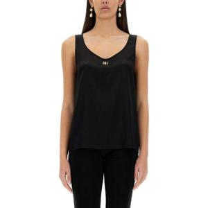 돌체앤가바나 로고 플라크 슬리브리스 탑 F7AK5TFURAG N0000 TP934497856