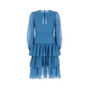 발렌티노 폴카 도트 프린트 러플 드레스 6B0VADC69B7 DEP TP940396203