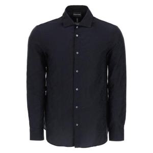 Emporio Armani 올오버 로고 자카드 긴팔 셔츠 3R1C861K0DZ F9B5 TP945347437