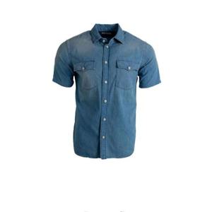 프라다 반팔 데님 셔츠 GEC112172WSOOO F0BAU TP945661533