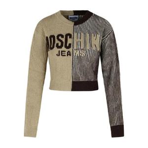 25 FW 모스키노 로고 디테일 골지 스웨터 K1V09228204 TP441405004