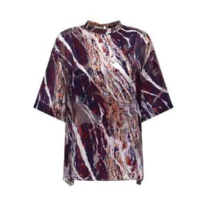 25 FW 로베르토 카발리 마블 프린트 크루 넥 블라우스 TWT602HEN22 TP442126579