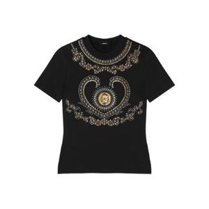 25 FW 베르사체 크리스털 장식 티셔츠 10225611A16616 TP442077679