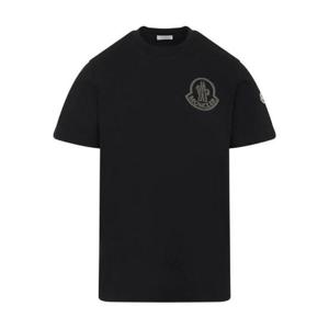 Moncler 로고 프린트 크루넥 티셔츠 89AZ98C00057 999 TP947439274