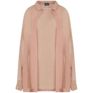 조르지오 아르마니   긴팔 셔츠 SS25 GW000689 TE13823 5392026 Pink  Purple