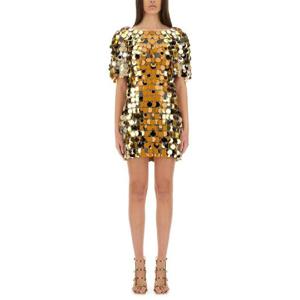 파코라반   반팔원피스 SS25 25PIRO061PS0133V190 5535150 GOLD