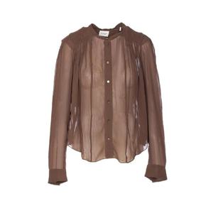 이자벨마랑 에뚜왈   긴팔 셔츠 FW25 HT0189FAC3J01E67KI 5874052 Brown