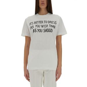 모스키노   반팔 티셔츠 SS25 071105411001 5596034 WHITE