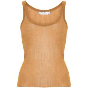 막스마라   민소매 티셔츠 SS24 11361043600006 2563857 Leather Brown