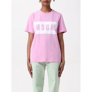 엠에스지엠   반팔 티셔츠 SS25 2000MDM520200002 12 5477516 Pink