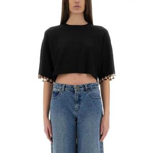 파코라반   반팔 티셔츠 SS25 25EMPU041ML0279P001 5596063 BLACK