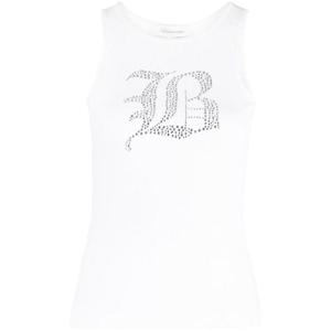 블루마린   민소매 티셔츠 SS24 2T049AN0100 2441100 White