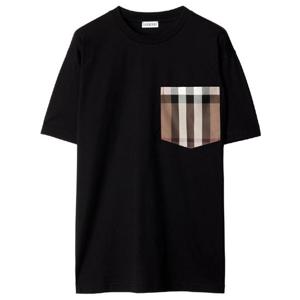 버버리   반팔 티셔츠 FW25 8103970X 5802628 Black