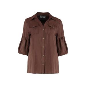 베르사체 진스 꾸뛰르   긴팔 셔츠 SS25 78HAL200N0433721 5740776 brown