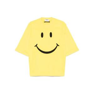모스키노   반팔 티셔츠 FW25 5541 V0717 1027 5739536 YELLOW