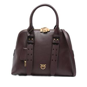 핀코   숄더백 FW25 105906 A0QO BOWLING BAG LA7Q 6557815 Rosso e Oro