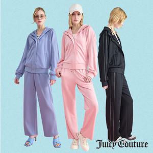 쥬시꾸뛰르 시그니처 셋업 1세트(후드집업 + 세미 와이드팬츠)