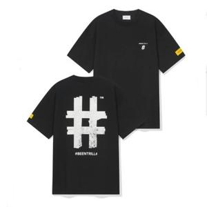 [빈트릴]빈트릴 반팔티 남녀공용 커플 해시태그 라운드 티셔츠 (