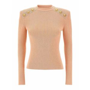 [BALMAIN] 라프리마 여성 크루 넥 스웨터 EF1KD001KB070LB Nude Neutrals /8