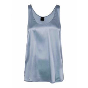 [PINKO] 라프리마 여성 탑 탱크 크레이지 새틴 실크 104670A2JRE28 Blue /8