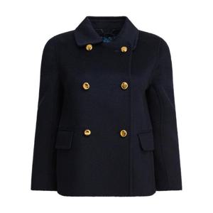 프라다 여성 네이비 숏 코트 P536P13FYF0008 S OOO