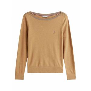 [TOMMY HILFIGER] 라프리마 여성 크루 넥 스티치 보트 WW0WW40099GWA Dark Brown /8