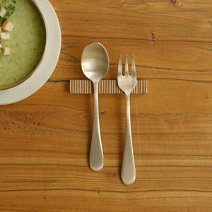 [놋담][백화점 선물포장] 유기 베이비 스푼 포크 세트