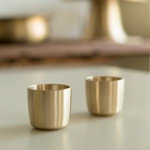 [놋담]유기 모던술잔 2P세트