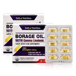 2박스 뉴트리 보라지유 감마리놀렌산 보라지오일 달맞이꽃종자유