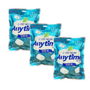 롯데제과 애니타임 밀크 캔디 185g x3개/자일리톨사탕