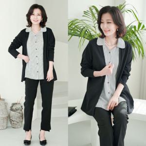 [쉬즈마담]T56192 심플 남방 스판가디건/엄마옷/마담옷