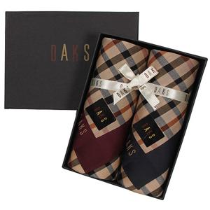 [닥스] 기본체크 손수건 2매세트 2번