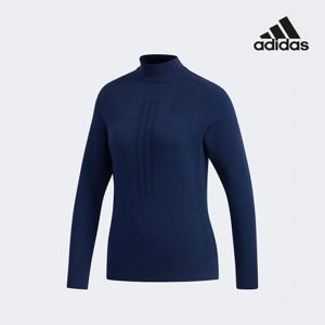 아디다스골프 여성 모크 넥 스웨터 네이비 ED1673