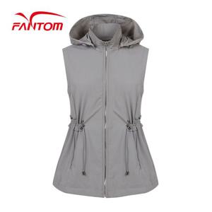 [팬텀] [가격인하] 여성 허리라인 터널 스트링 점퍼 베스트 221B1JV261_GY