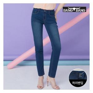 [뱅뱅][뱅뱅] 여성 썸머 슬림핏 스판 데님 인디고
