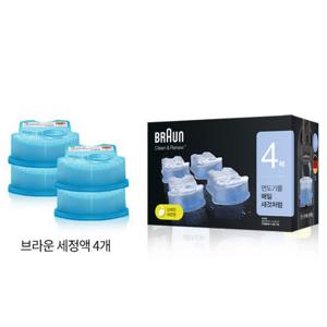 브라운 면도기 세정액 CCR/4개입