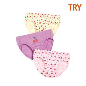 [트라이] 크리켓 여아 삼각 팬티 3매