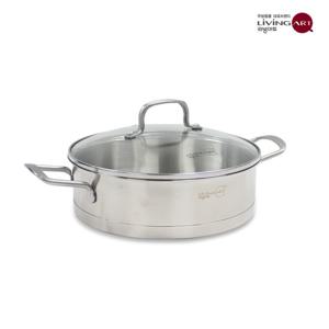 리빙아트 에센셜 인덕션냄비 바닥3중 스텐 전골냄비 24cm