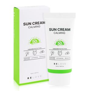 비러브 카밍 선크림 50ml  SPF50+ PA++++ /순한 눈시림없는 자외선차단제 시카 선블록